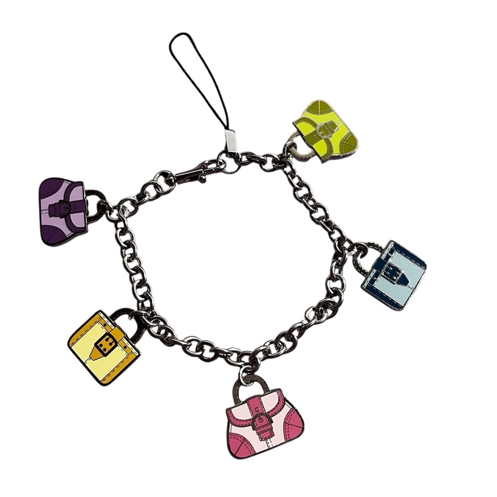 NEW COACH Multi Mini Purse Handbag Bracelet Lanyard Trigger Snap Keychain - Picture 6 of 7